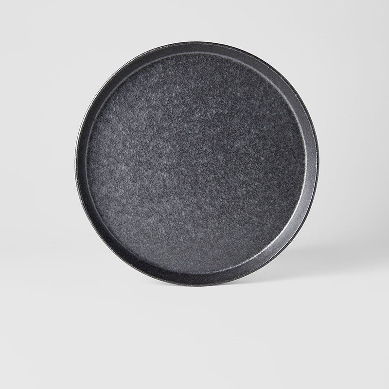 Plate High Rim 25cm Craft Black Design V637-C6924
