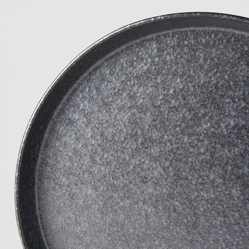 Plate High Rim 25cm Craft Black Design V637-C6924