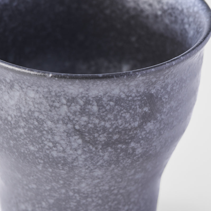 Cup Fluted 7cm Craft Black V637-C6927