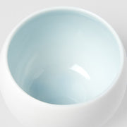 Cup Shochu 8.5cm Matte White & Light Blue Glaze V637-C6930