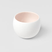 Cup Shochu 8.5cm Matte White & Light Pink Glaze V637-C6931