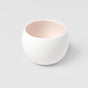 Cup Shochu 8.5cm Matte White & Light Pink Glaze V637-C6931
