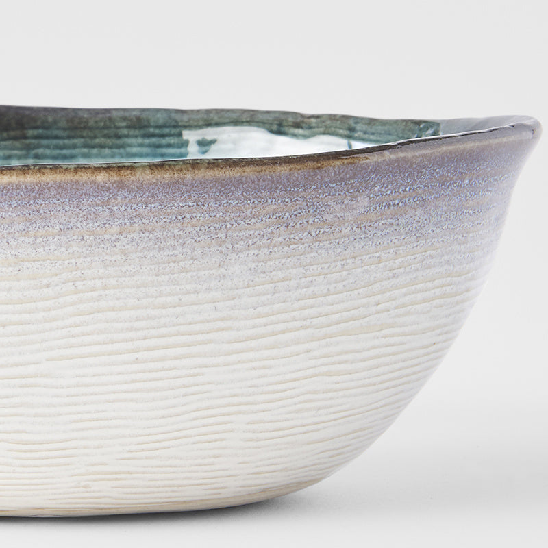 Bowl Oval 17cm Sky Blue Glaze V637-C7016