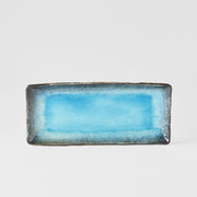 Plate Rectangular 28.5x 12cm Sky Blue Glaze V637-C7019