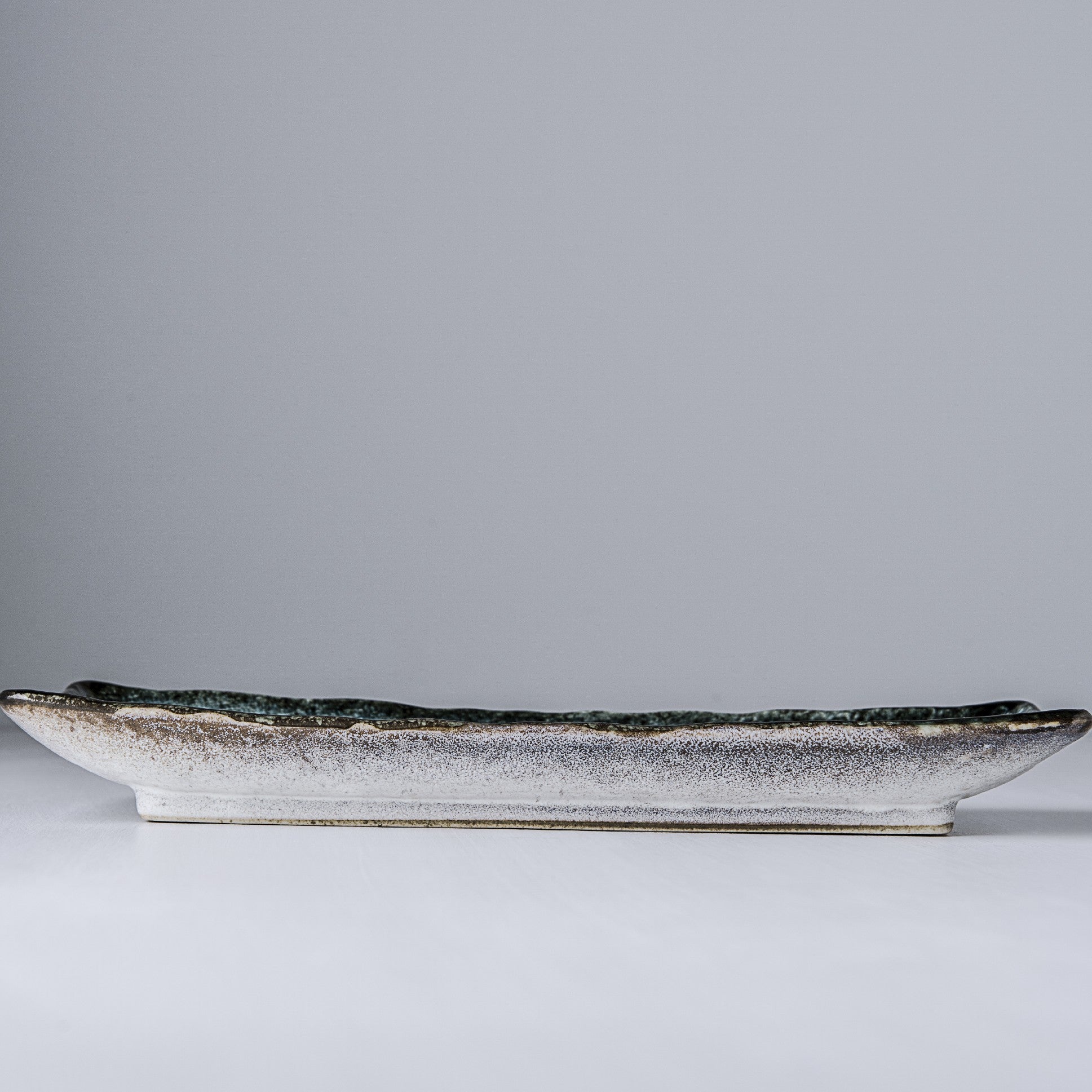 Plate Rectangular 28.5x 12cm Sky Blue Glaze V637-C7019