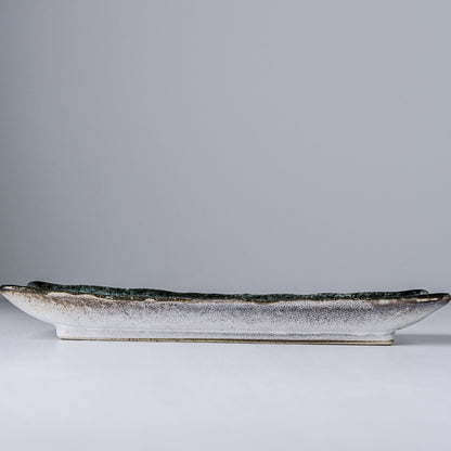 Plate Rectangular 28.5x 12cm Sky Blue Glaze V637-C7019