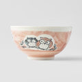 Bowl Kids 16cm Owl Peach Design V637-C7145P