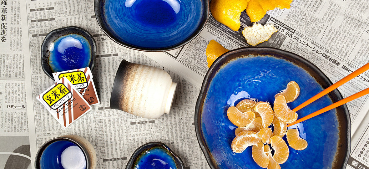 Bowl Oval 17x13cm Cobalt Blue Glaze V637-C7163