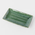 Sushi Plate 21cm Oribe Green Glaze V637-C7168
