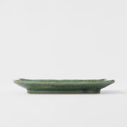 Sushi Plate 21cm Oribe Green Glaze V637-C7168