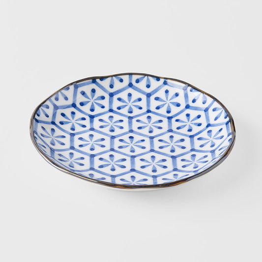 Tapas Plate 16.5cm Flower Design V637-C7203B
