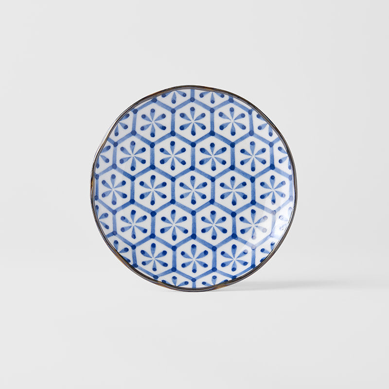 Tapas Plate 16.5cm Flower Design V637-C7203B