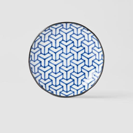 Tapas Plate 16.5cm Herringbone Design V637-C7203D