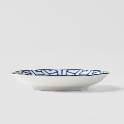 Tapas Plate 16.5cm Herringbone Design V637-C7203D