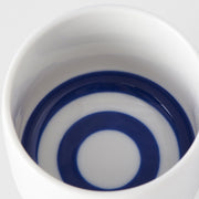 Sake Cup Ochoko 60ml Blue Target Glaze V637-C7224