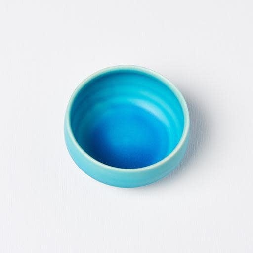 Tea Cup 100ml Dry Turquoise Glaze V637-C7238