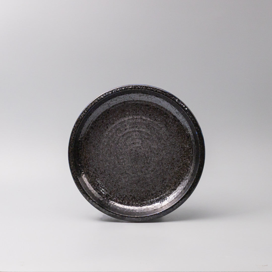 Plate Thick Edge 25cm Midnight Pearl Glaze V637-C7305