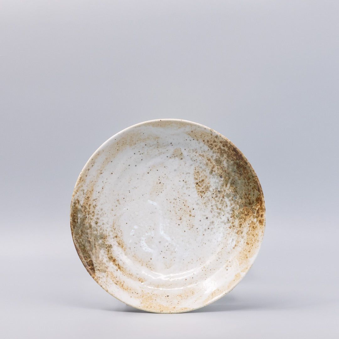 Pasta Bowl Flat Base 22.5cm Snow Bamboo Glaze V637-C7306