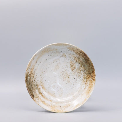 Pasta Bowl Flat Base 22.5cm Snow Bamboo Glaze V637-C7306