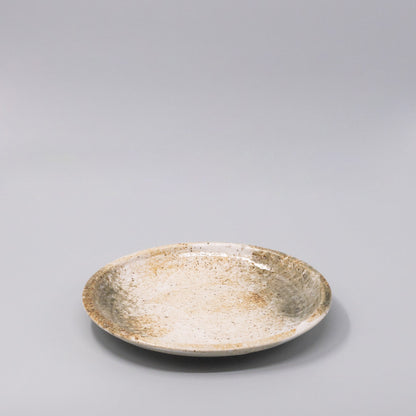 Plate Thick Edge 25cm Snow Bamboo Glaze V637-C7310