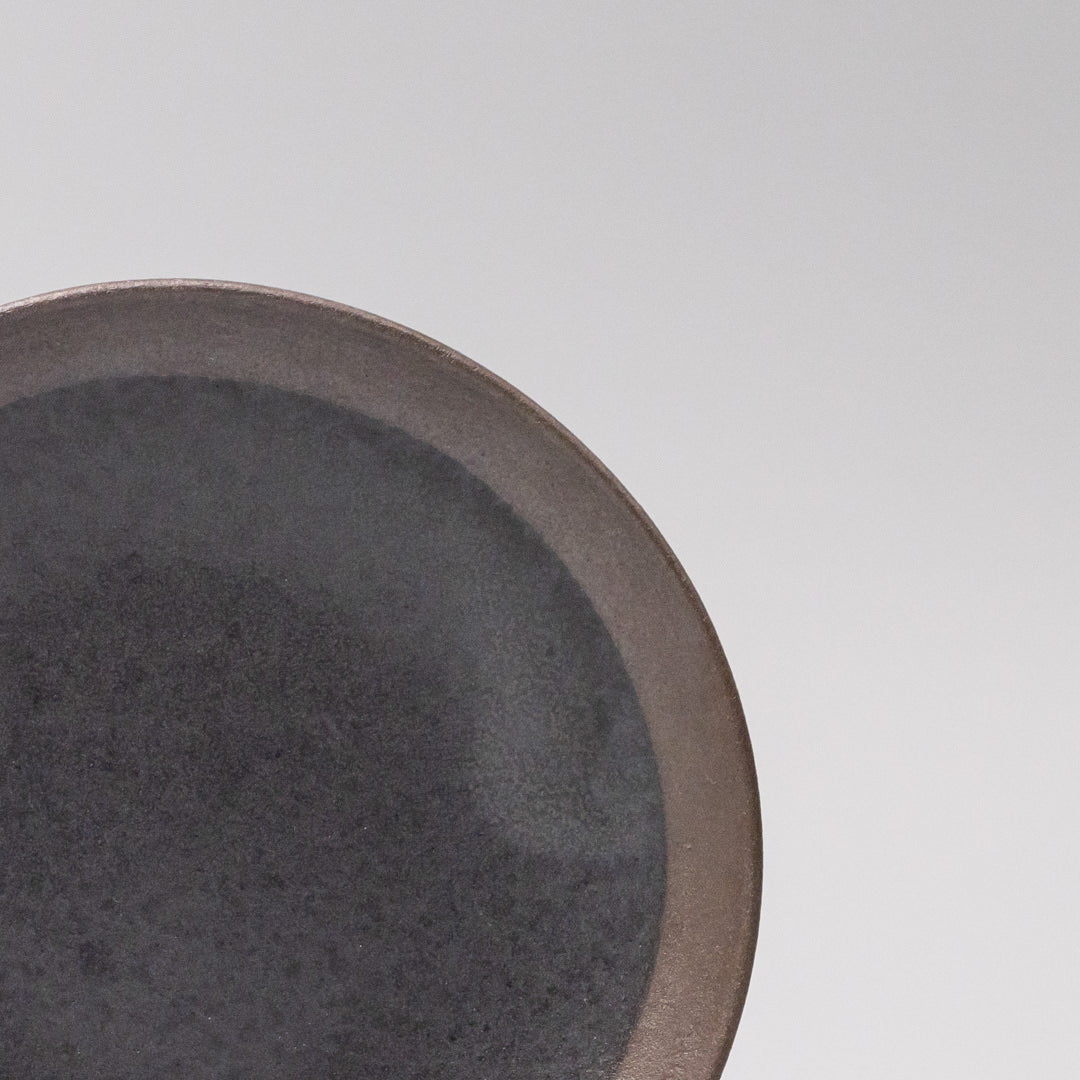 Saucer Bisque Edge 15cm Black V637-C7481