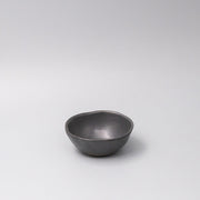 Lopsided Bowl 11.5cm Black Glaze V637-C7484