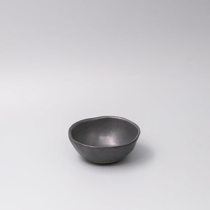 Lopsided Bowl 11.5cm Black Glaze V637-C7484