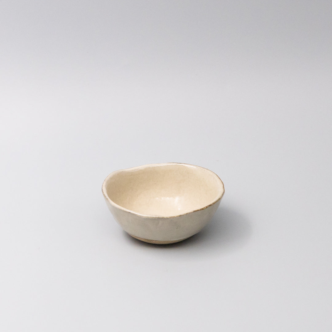 Lopsided Bowl 11cm Fawn Glaze V637-C7486