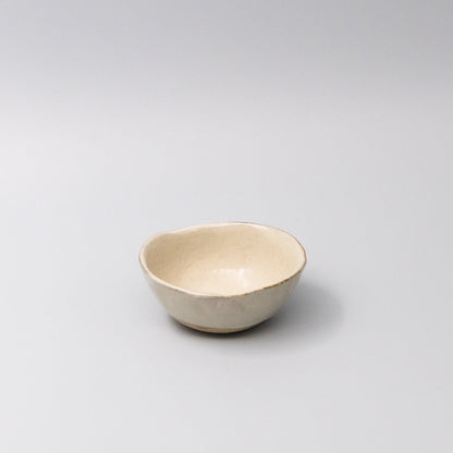 Lopsided Bowl 11cm Fawn Glaze V637-C7486