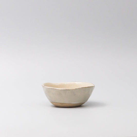 Lopsided Bowl 11cm Fawn Glaze V637-C7486