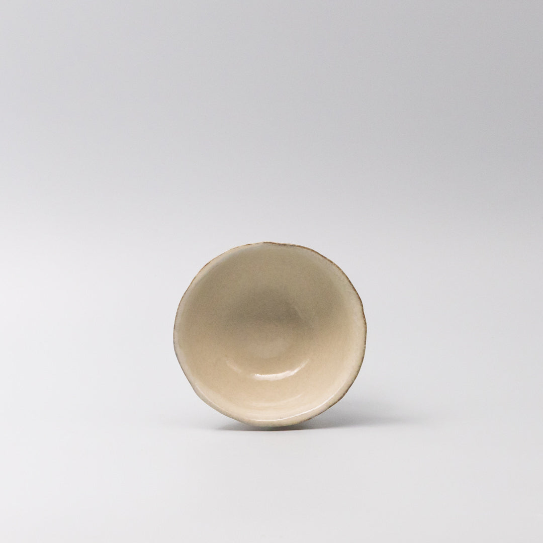 Lopsided Bowl 11cm Fawn Glaze V637-C7486