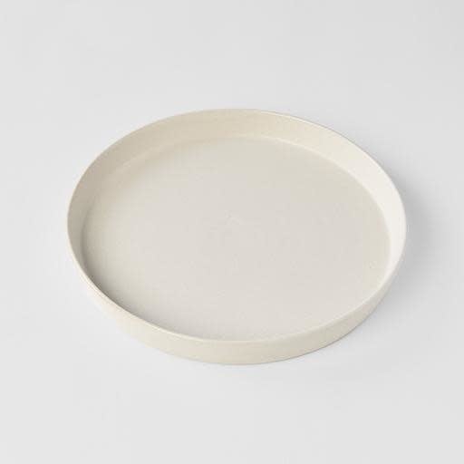 Plate High Rim 25cm Craft White Glaze V637-C7590