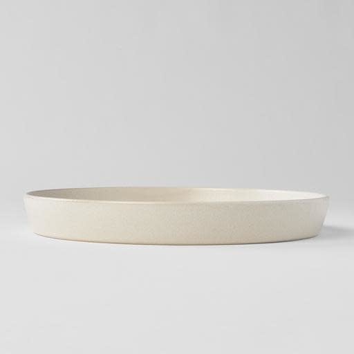 Plate High Rim 25cm Craft White Glaze V637-C7590