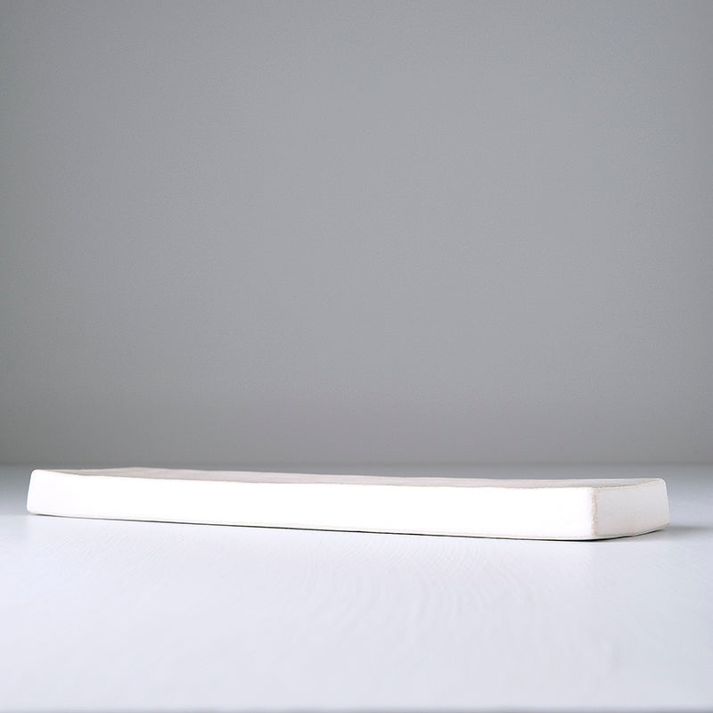 Plate Rectangular 29 x 9cm Craft White Glaze V637-C7592