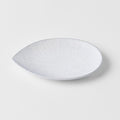Plate Oval 13.5cm Snow Leaf Glaze V637-C7617