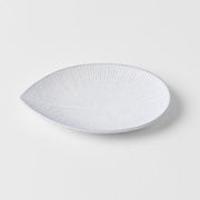 Plate Oval 13.5cm Snow Leaf Glaze V637-C7617