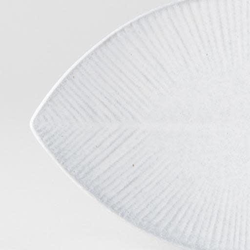 Plate Oval 13.5cm Snow Leaf Glaze V637-C7617