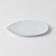 Plate Oval 21.5cm Snow Leaf Glaze V637-C7618