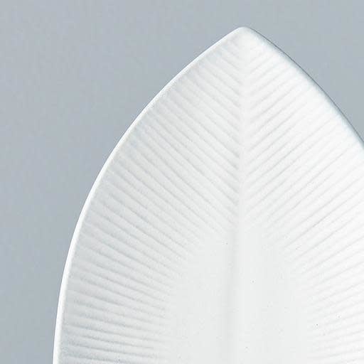Plate Oval 21.5cm Snow Leaf Glaze V637-C7618