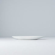 Plate Oval 21.5cm Snow Leaf Glaze V637-C7618