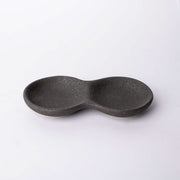 Double Sauce Dish 15.5cm Stone Slab Design V637-C7621