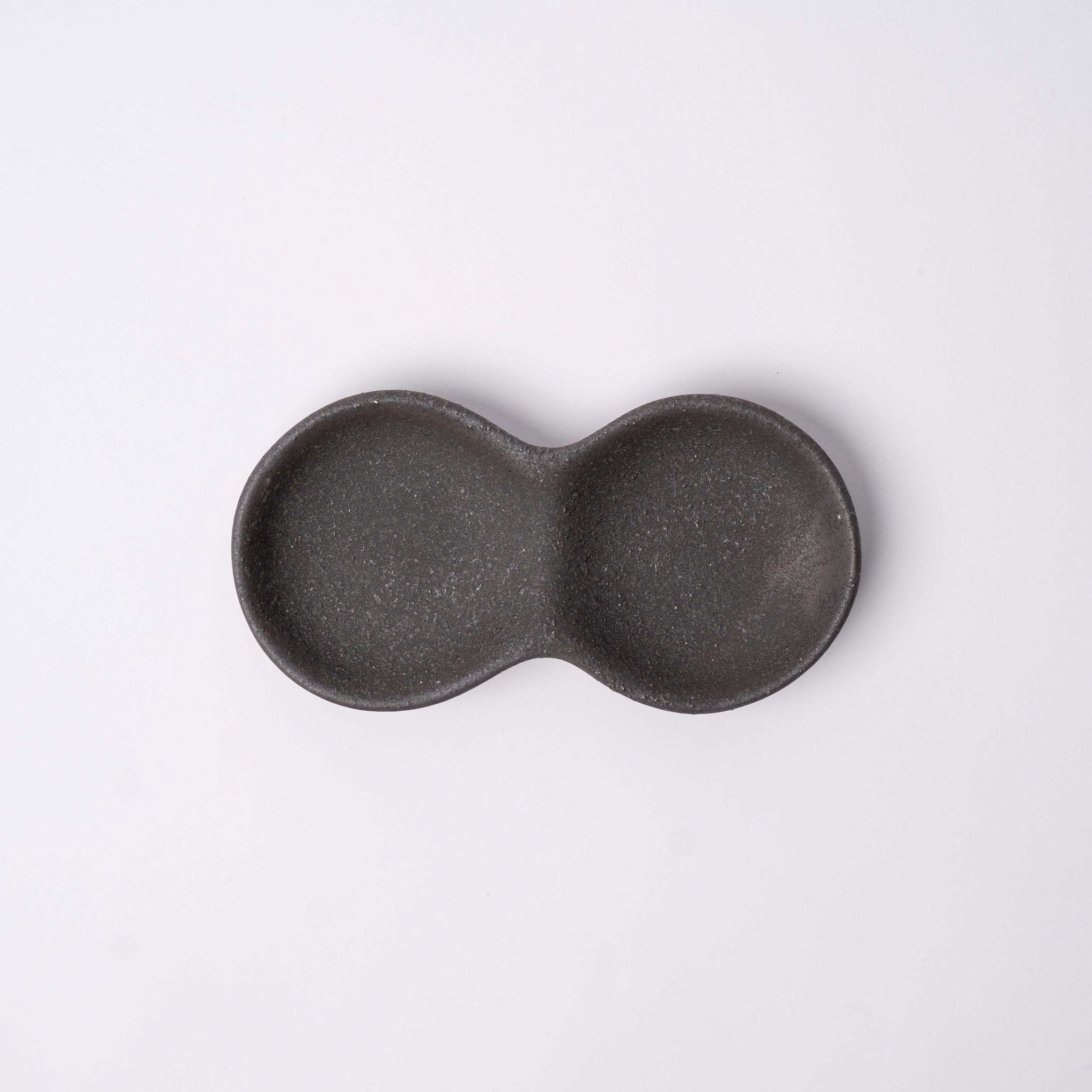 Double Sauce Dish 15.5cm Stone Slab Design V637-C7621