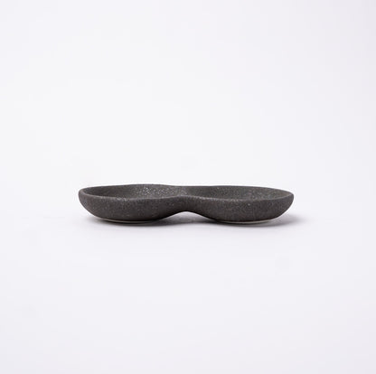 Double Sauce Dish 15.5cm Stone Slab Design V637-C7621