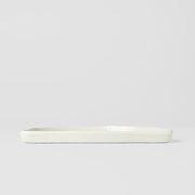 Half Moon Plate 21cm Ivory White Glaze V637-C7626