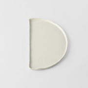 Half Moon Plate 27cm Ivory White Glaze V637-C7627
