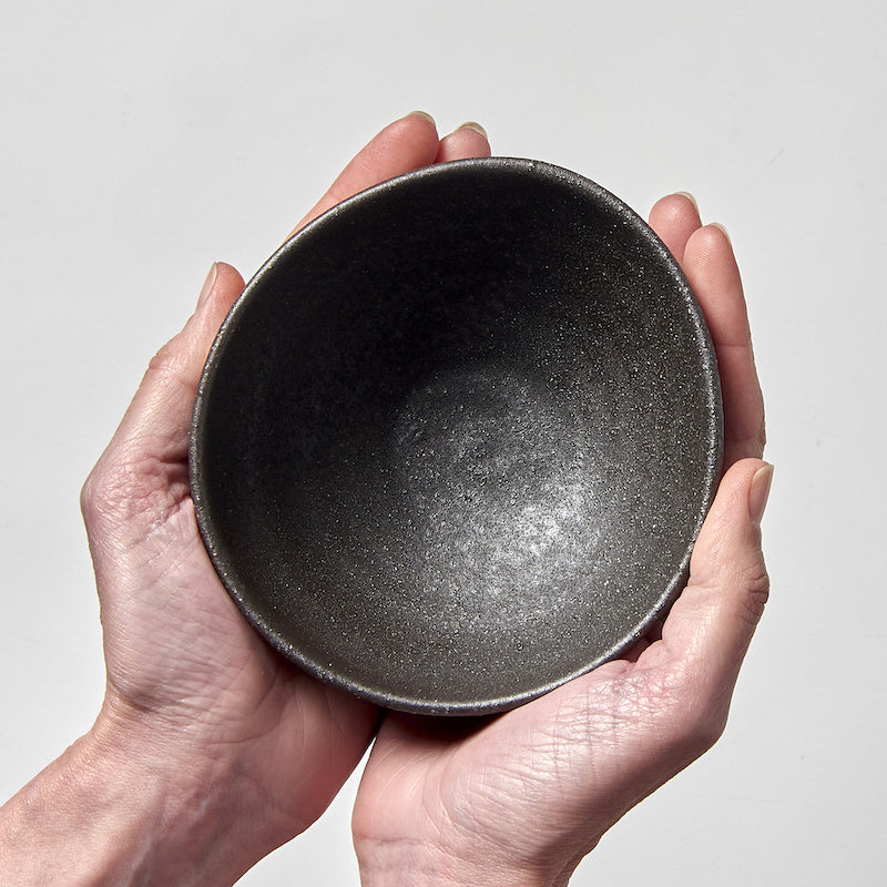 Bowl 13cm Egg Shaped Stone Glaze V637-C7631