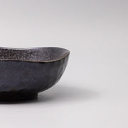 Bowl Organic Shape 20cm Kanso Matte Black Glaze V637-C7638