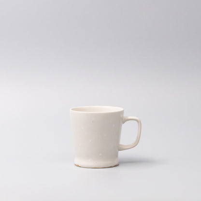 Mug 8.5cm White Dot Glaze V637-C7782