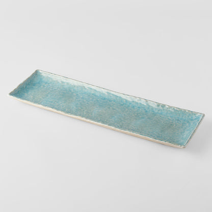 Platter 50cm Crazed Blue Glaze V637-C7813