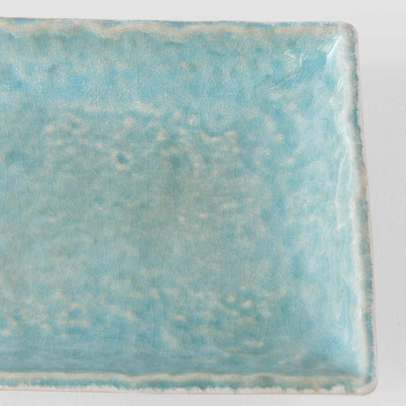 Platter 50cm Crazed Blue Glaze V637-C7813